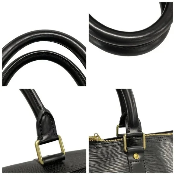 LOUIS VUITTON Keepall 45 Noir Epi Boston Bag 742-051725 - Picture 7 of 14